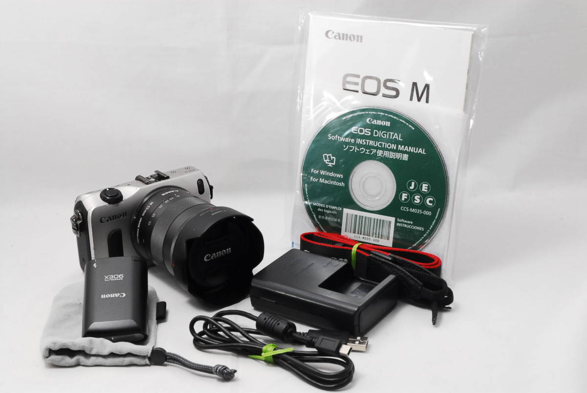 ☆良品☆ 即決 キャノン Canon EOS M 標準レンズセット スピードライト 