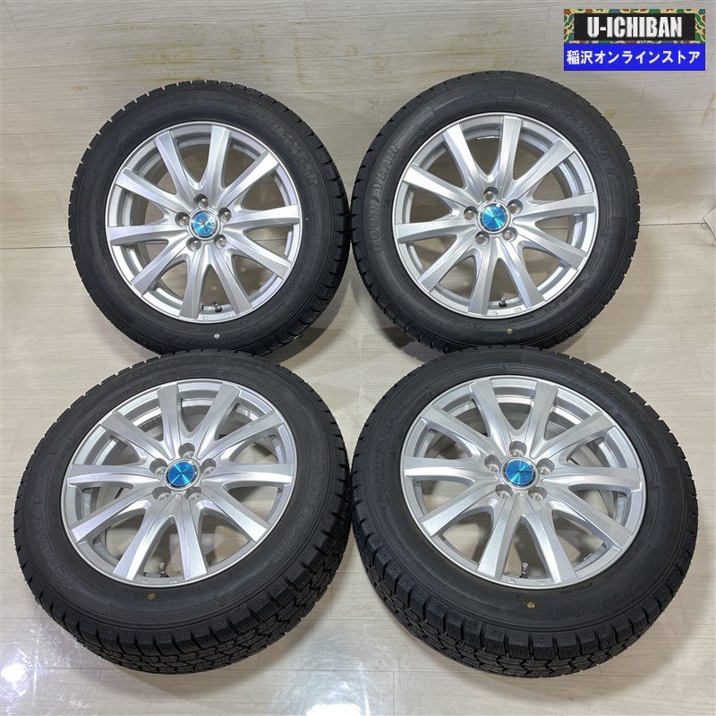 新品未使用品 86 BR-Z プリウス 等 ラブリオン 6.5-16+47 5H100 グッドイヤー アイスナビ7 205/55R16 スタッドレス 4本セット 763055 009