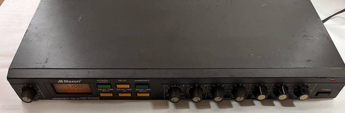 Maxon HD1000 ハーモニクスディレイ ラック 希少 希少 MAXON マクソン HD - 1000 ハーモニクス ディレイ 現状