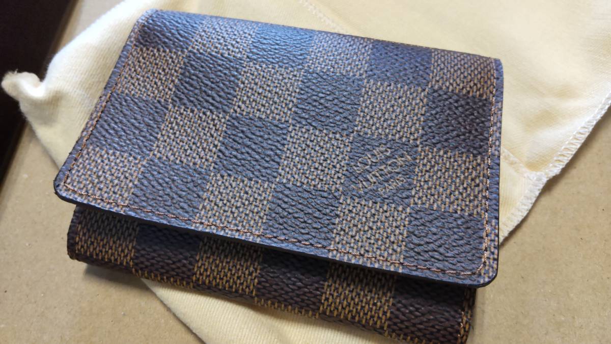 新品・自宅保管品】ルイヴィトン 名刺入れ ダミエ アンヴェロップ