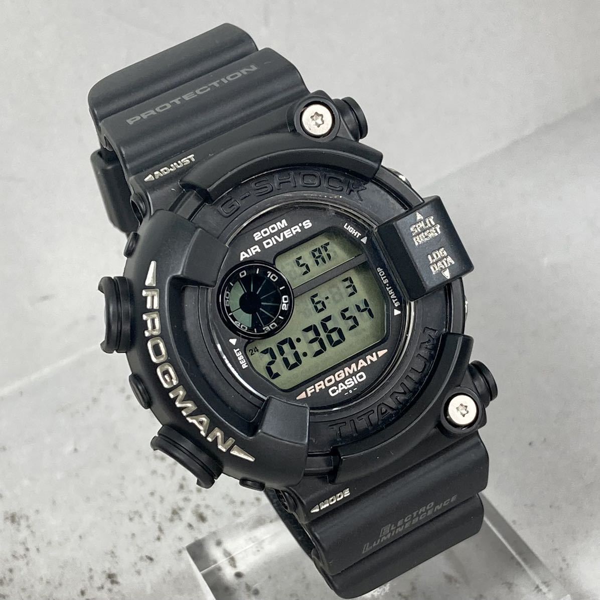 極美品CASIO G-SHOCK DW-8200Z-1T FROGMAN フロッグマン MEN IN BLACK  