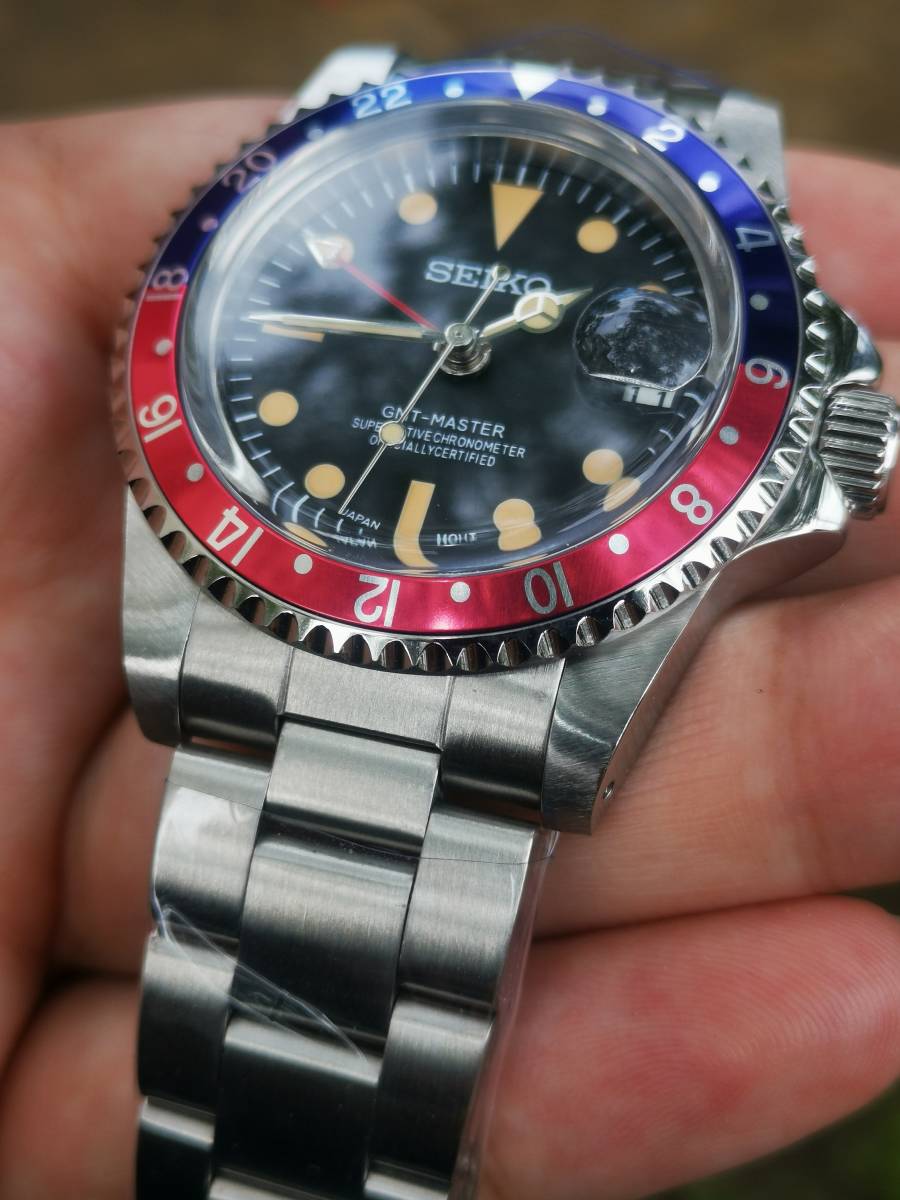 カスタムウォッチ MOD GMT 自動巻き 機械式 コーク NH34A GS カスタムウォッチ MOD GMT 自動巻き 機械式 コーク NH34A GS 【公式通販】