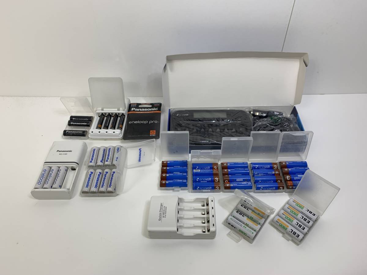 Panasonic 単3 単4 兼用 急速充電器 BQ-CC85 エネループ enebolt エネボルト 50本セット ニカド ニッケル水素 ...