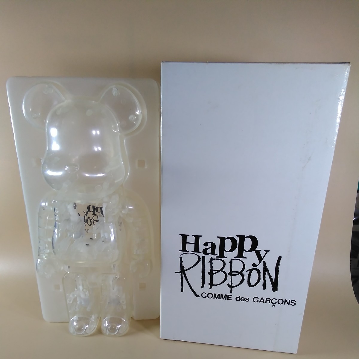 中古品　BE@R BRICK COMME des GARCONS Happy RIBBON 400%