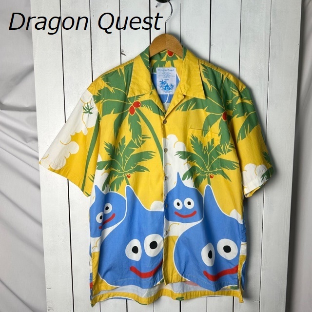 【安い，定番人気】 sh 514 ドラゴンクエスト スライム 開襟アロハシャツ F L~XL 黄色 ドラクエ Dragon Quest 総柄 スクウェア エニックス 正規品 半袖(XLサイズ以上)｜売買されたオークション情報、yahooの商品情報をア アロハシャツ