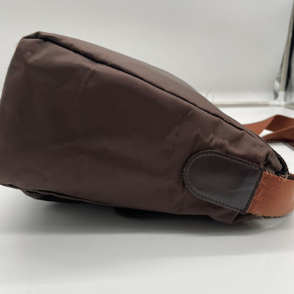 極美品 PRADA プラダ ショルダーバッグ フラップ ナイロン 三角ロゴ 
