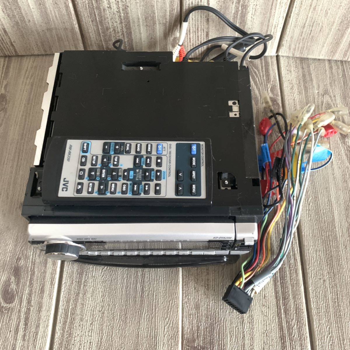 JVC KD-DV6200-S カーステレオCD/DVD/USBレシーバー1DINデッキ
