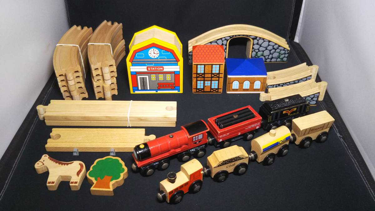 BRIO 木製トレインセット 大量 brio互換 マキシム 木製レールセット 8