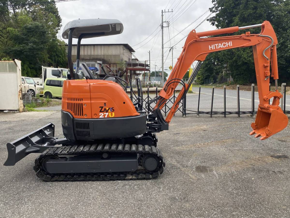日立 HITACHI ZX27U ユンボ 油圧ショベル 倍速 マルチ 鉄キャタ
