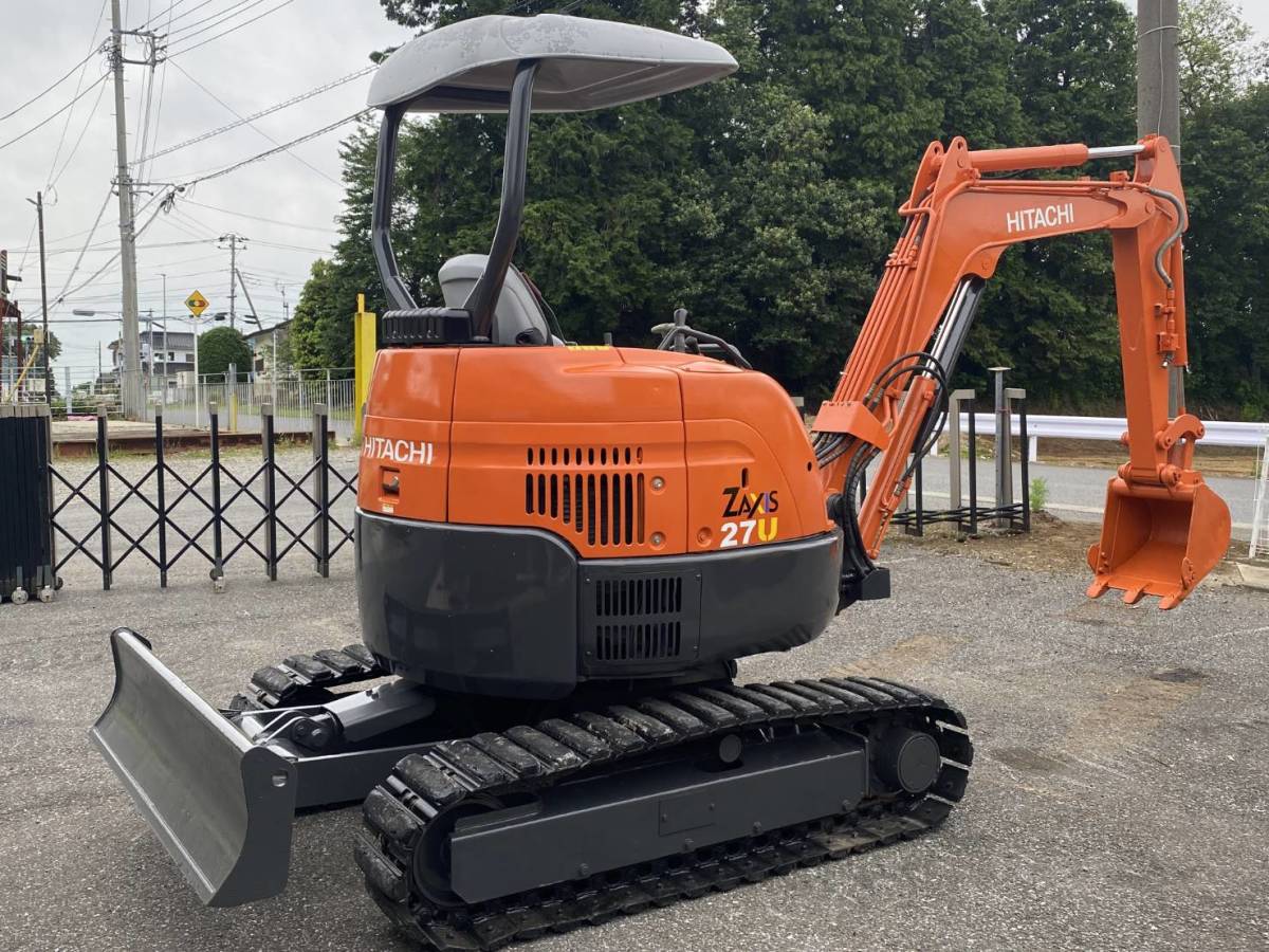 日立 HITACHI ZX27U ユンボ 油圧ショベル 倍速 マルチ 鉄キャタ