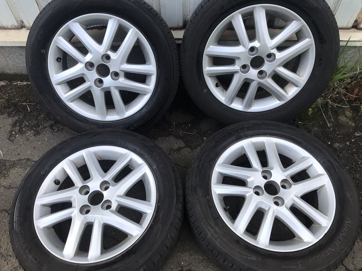 中古　16系 カローラ　純正15インチ　アルミホイール夏タイヤセット　185/60/15 　フィールダー　アクシオ ヤリス　ヴィッツ