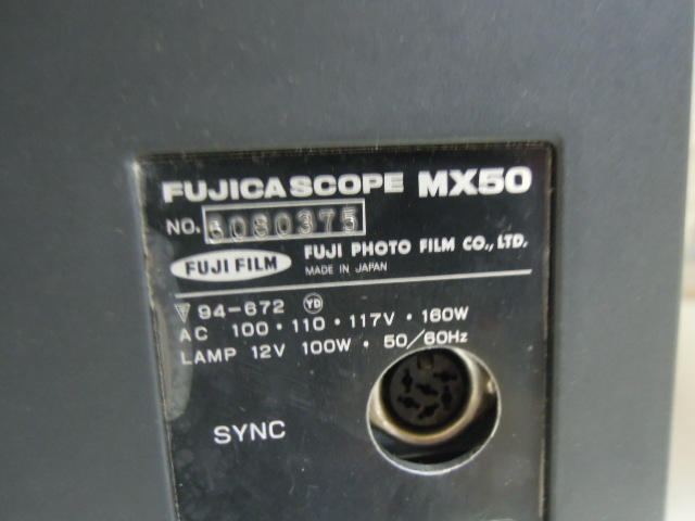 NR)フジカスコープ MX50 8ミリ映写機 ジャンク(映像機器 NR)フジカスコープ MX50 8ミリ映写機 ジャンク(映像機器