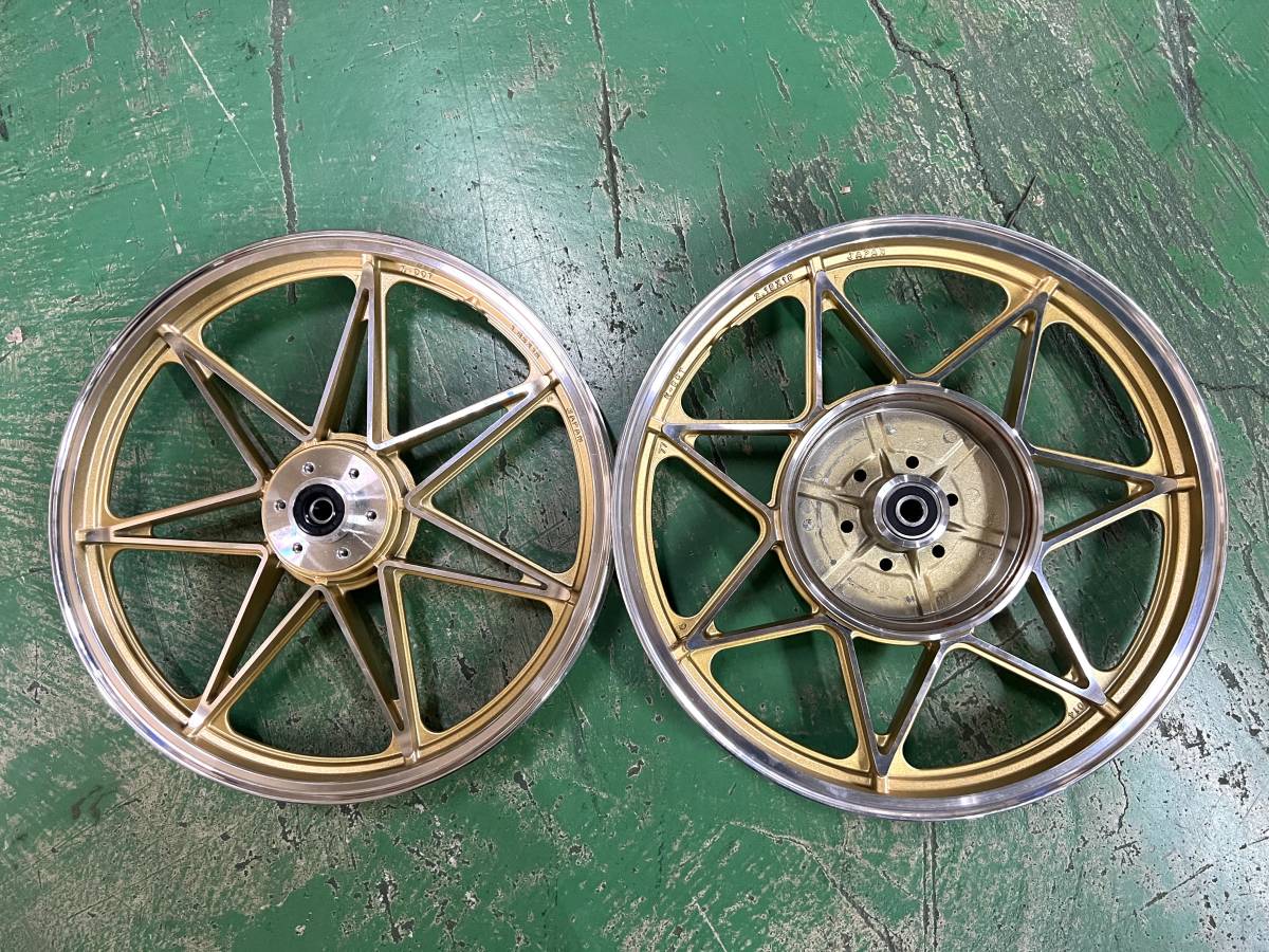 GS400 キャストホイール 金5無 /社外 中古FR18インチ GS400L