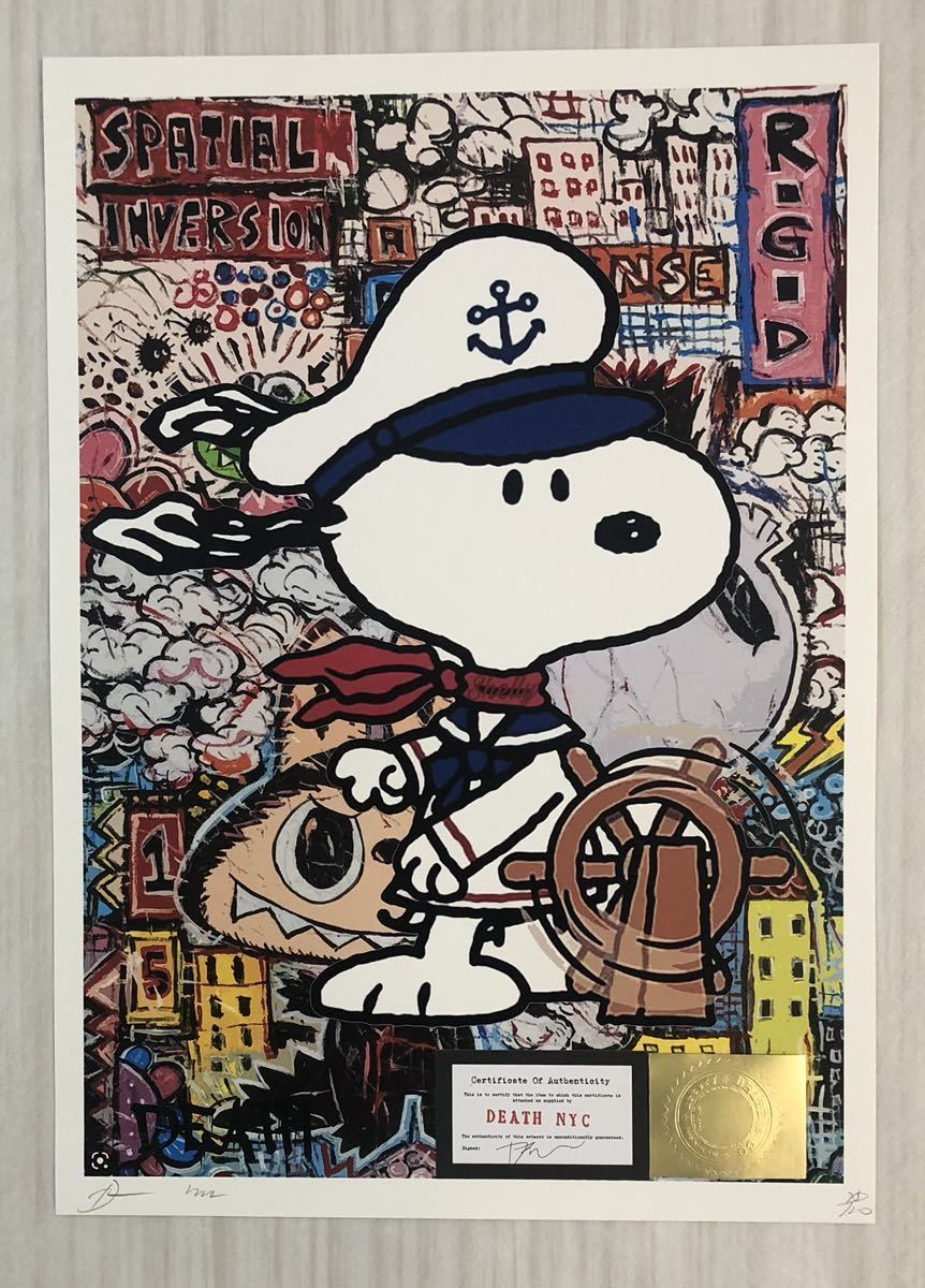 DEATH NYC【数量限定】アートポスター スヌーピー SNOOPY トム