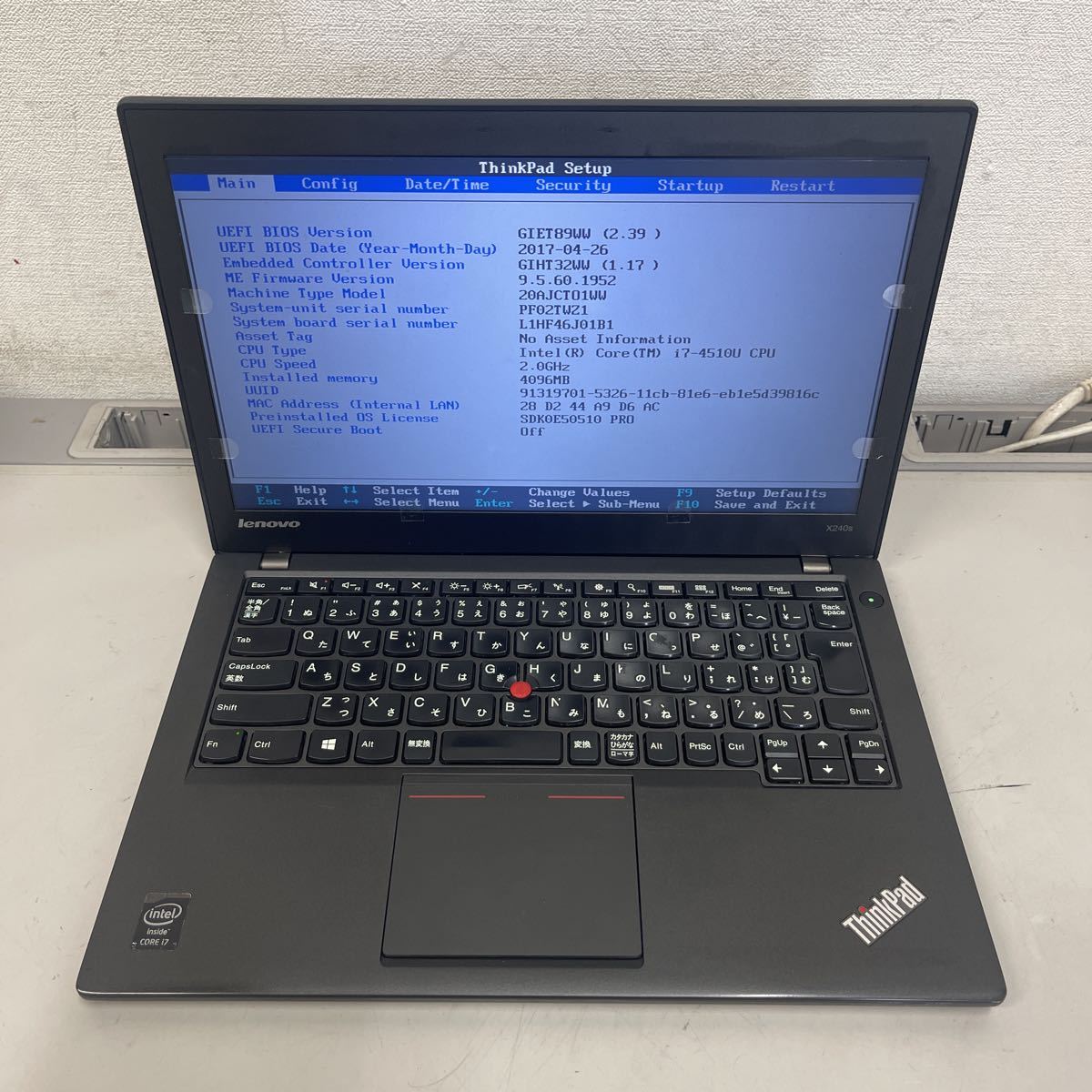lenovo x240s core i7 4510u タッチパネル 【公式通販】