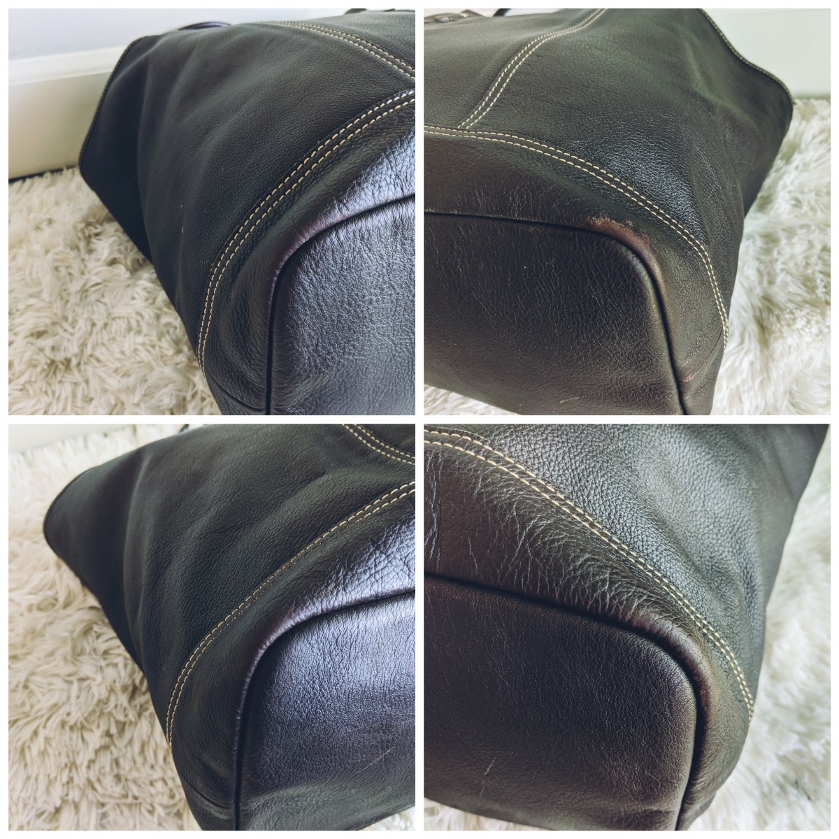 1円【美品】LONGCHAMP ロンシャン トートバッグ ビジネスバッグ レザー 
