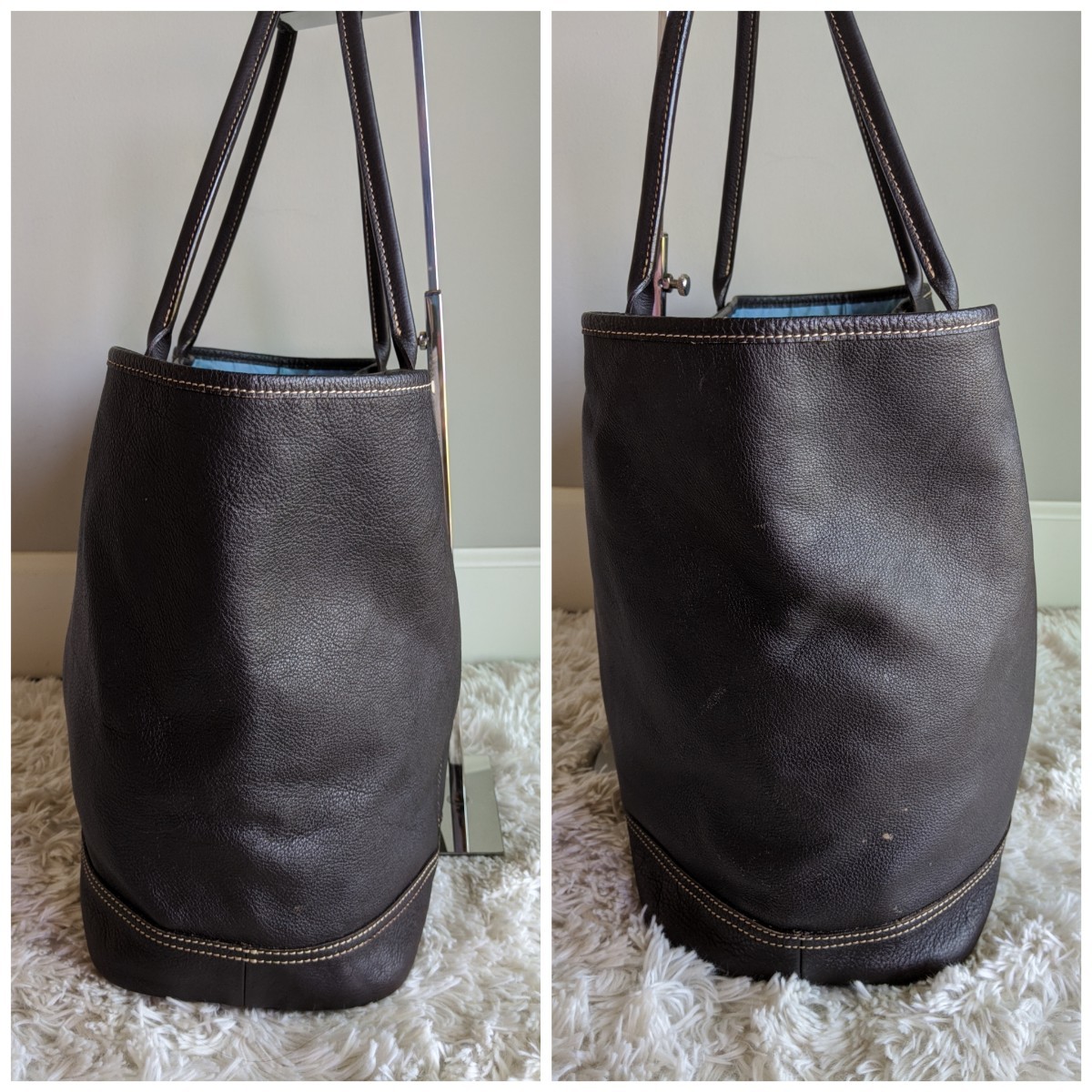 1円【美品】LONGCHAMP ロンシャン トートバッグ ビジネスバッグ レザー 