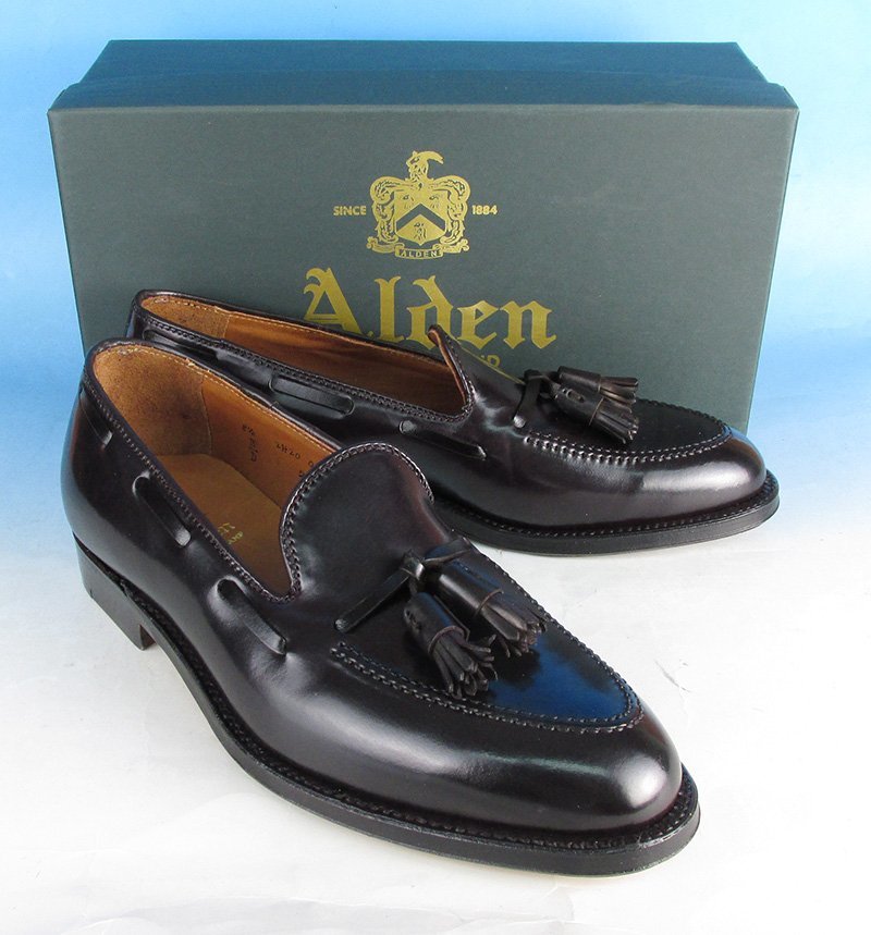 MYF14397 ALDEN オールデン コードバン タッセルローファー #563 8 1/2D 未使用