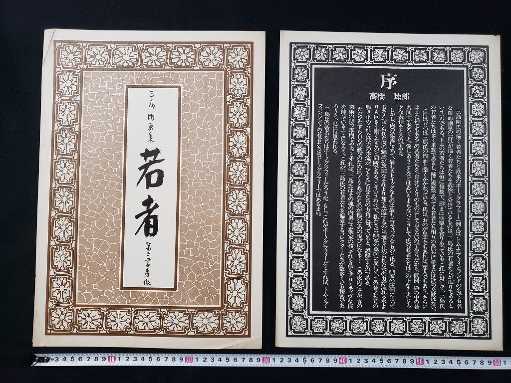 h◎8 【函なし】 三島剛 画集 若者 24葉 高橋睦郎・序文 第二書房