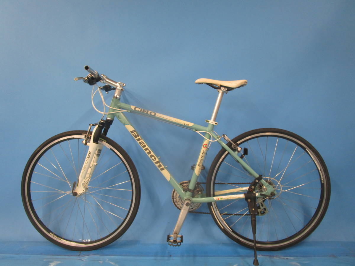☆大阪西淀☆ レストア 部品取り BIANCHI CIELO アルミ クロスバイク 