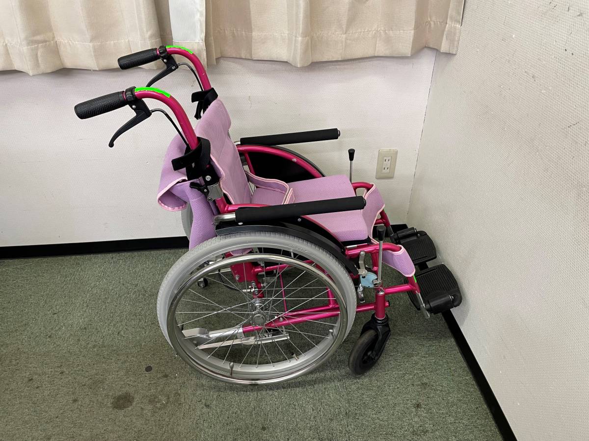 子供用自走式車いす・折り畳み式・フットブレーキ・転倒防止 車椅子 