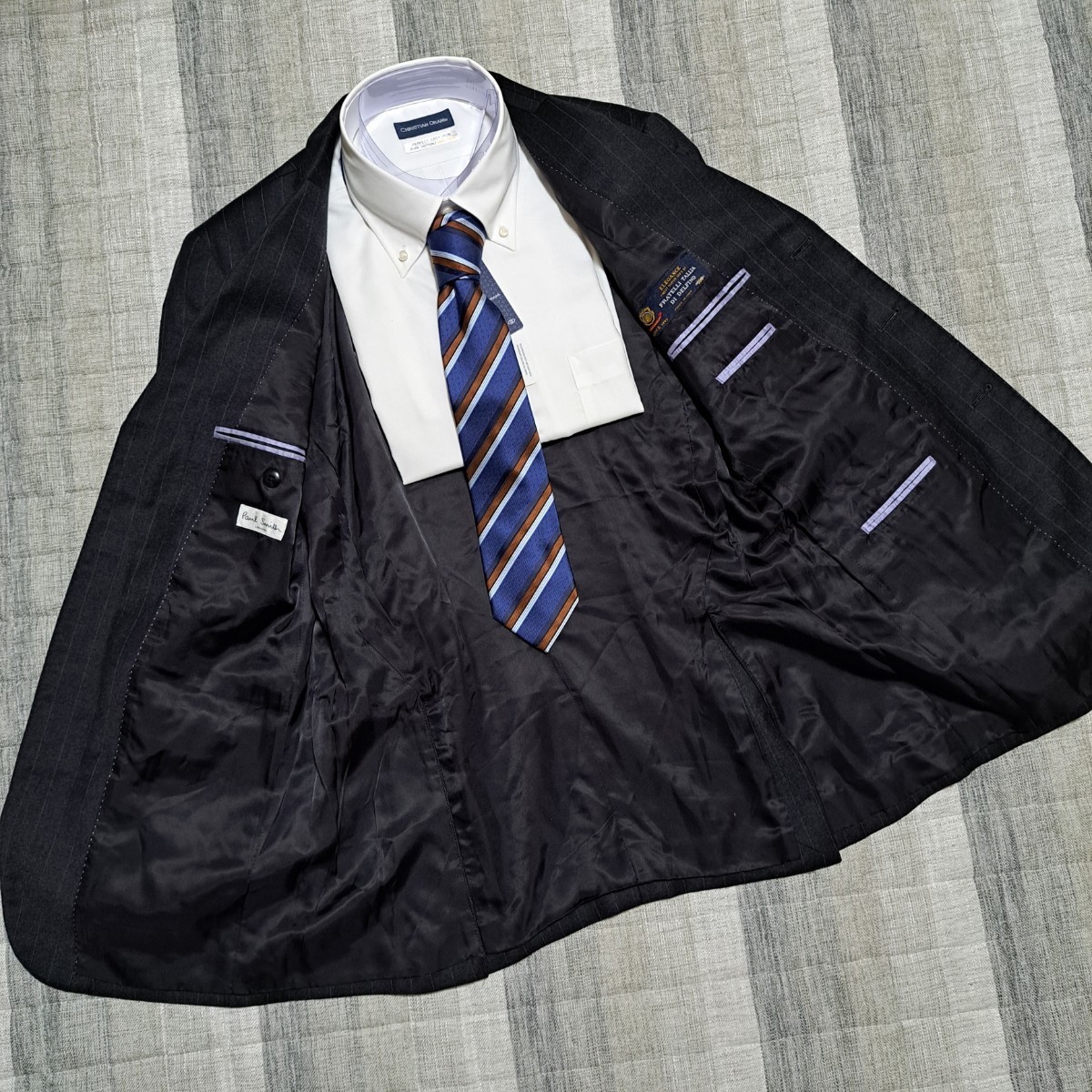 極美品✨ポールスミス極上のシルク♪セットアップスーツL お洒落な裏地
