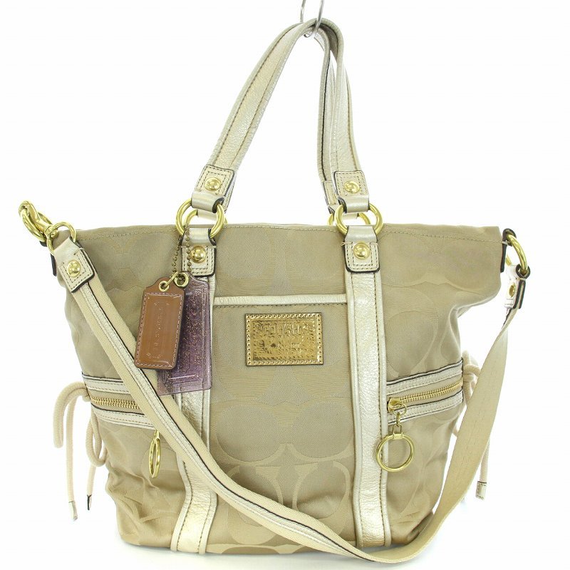 コーチ COACH ポピー シグネチャー サテン スポットライト ショルダー 