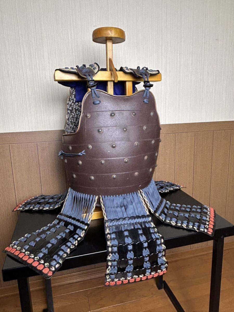 B1ー等身大甲冑部品【 鉄錆地塗 鋲綴桶側胴 ( 丸武産業製 ) 】＞時代 