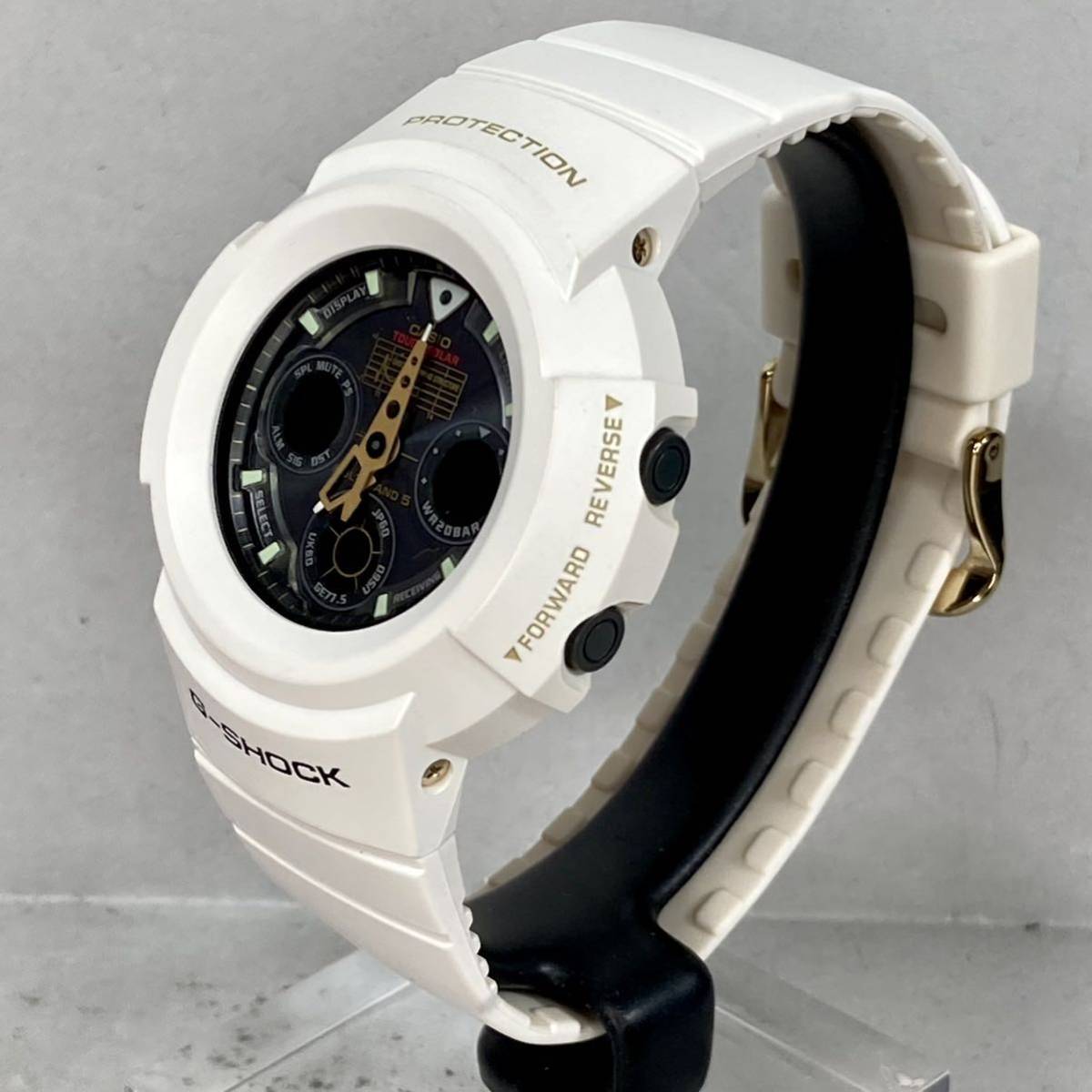 極美品 G-SHOCK AWG-525B-7AJF 25周年限定 ライジングホワイト タフ 