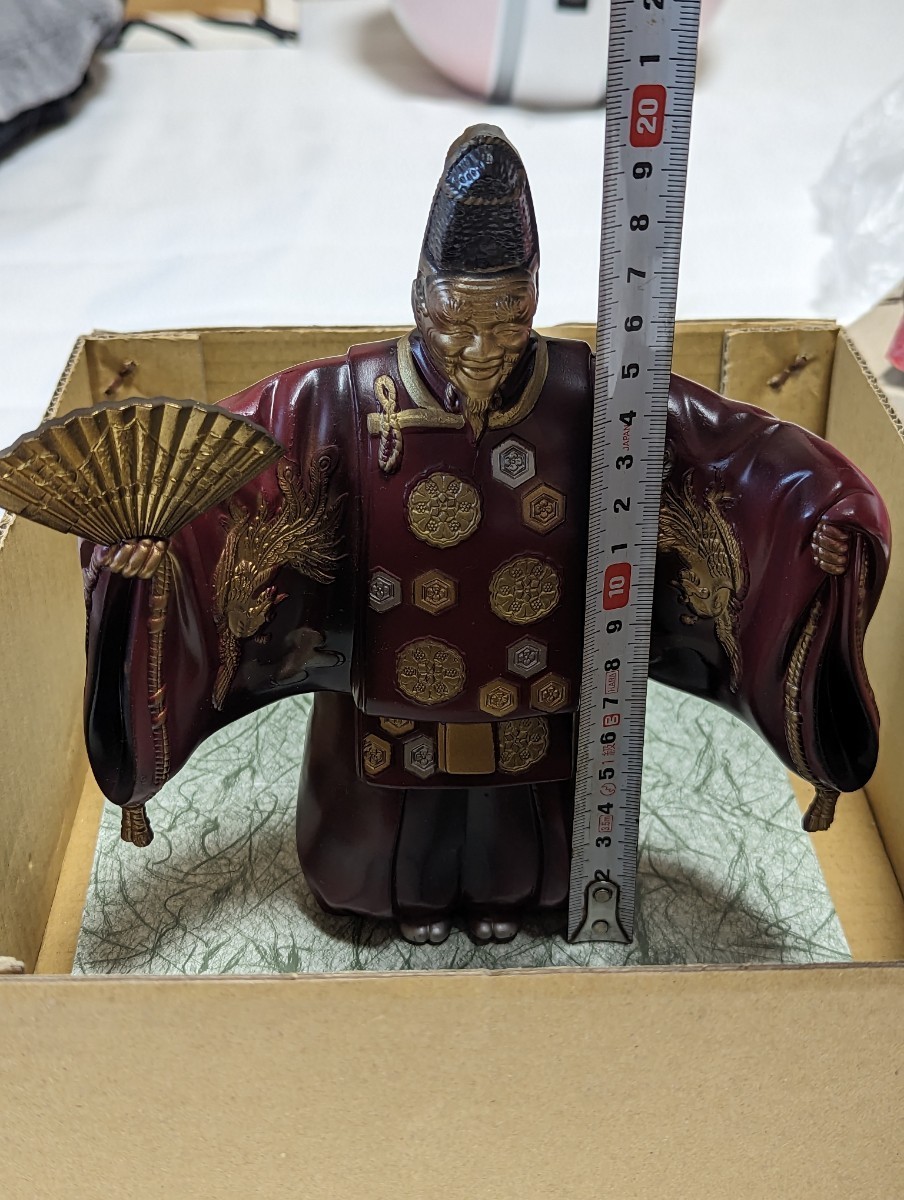 吉祥 翁 置物 高岡銅器 インテリア 縁起物 能舞台 狂言 骨董品