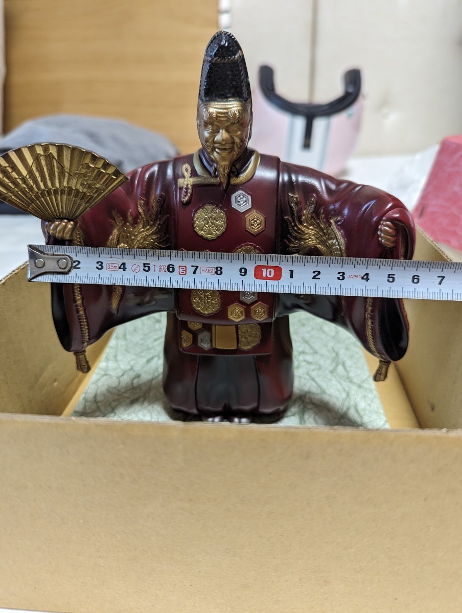吉祥 翁 置物 高岡銅器 インテリア 縁起物 能舞台 狂言 骨董品