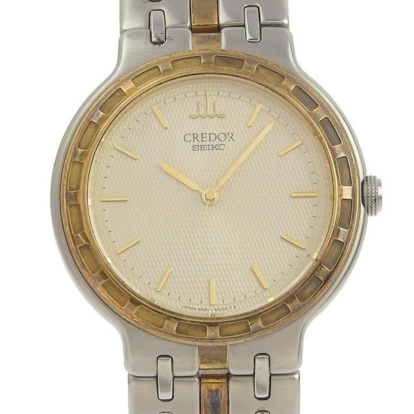 1円 gg SEIKO セイコー クレドール メンズ クォーツ 腕時計 9581-6000 【時計】