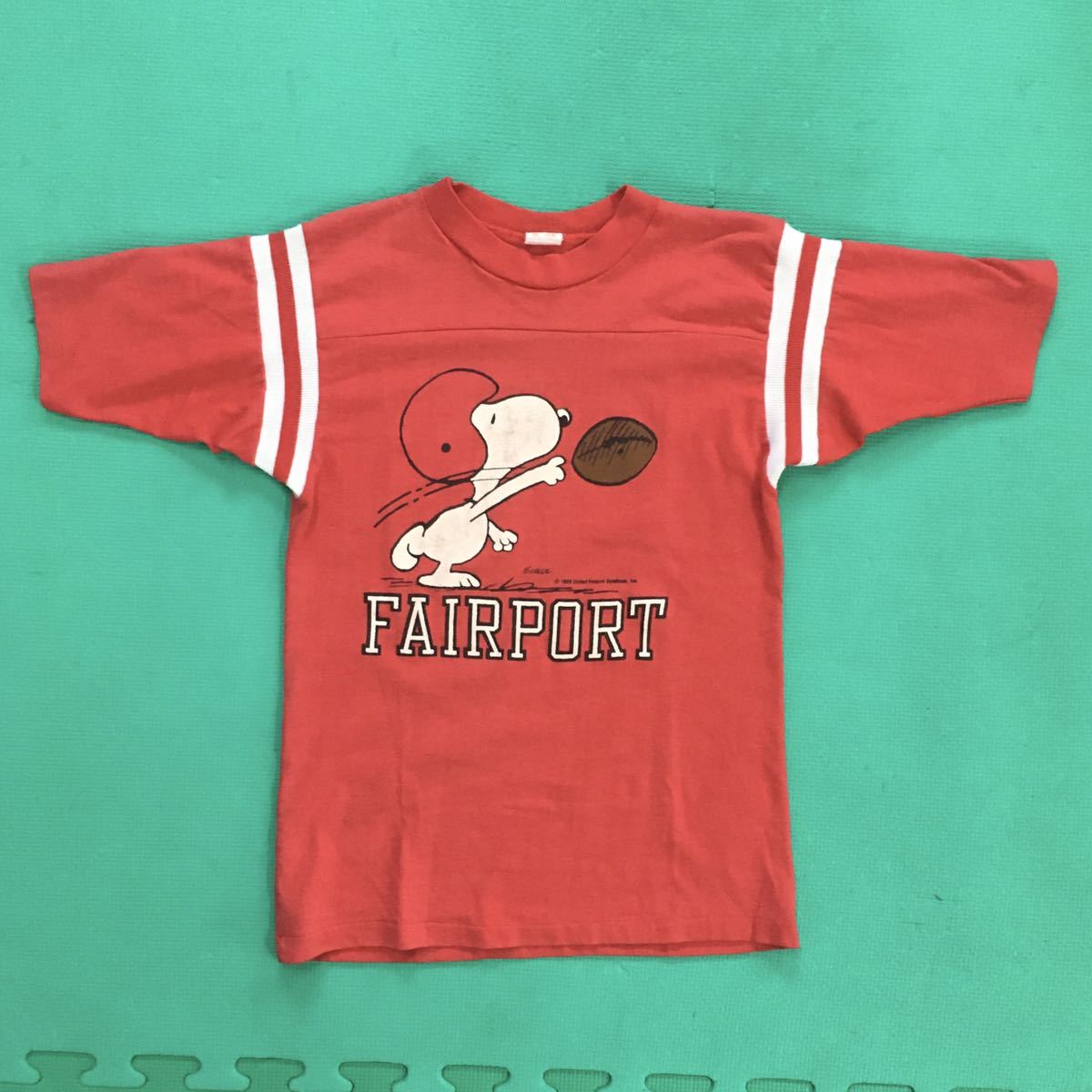送料込 米国製 ARTEX SNOOPY フットボールT メンズXSほど USED 