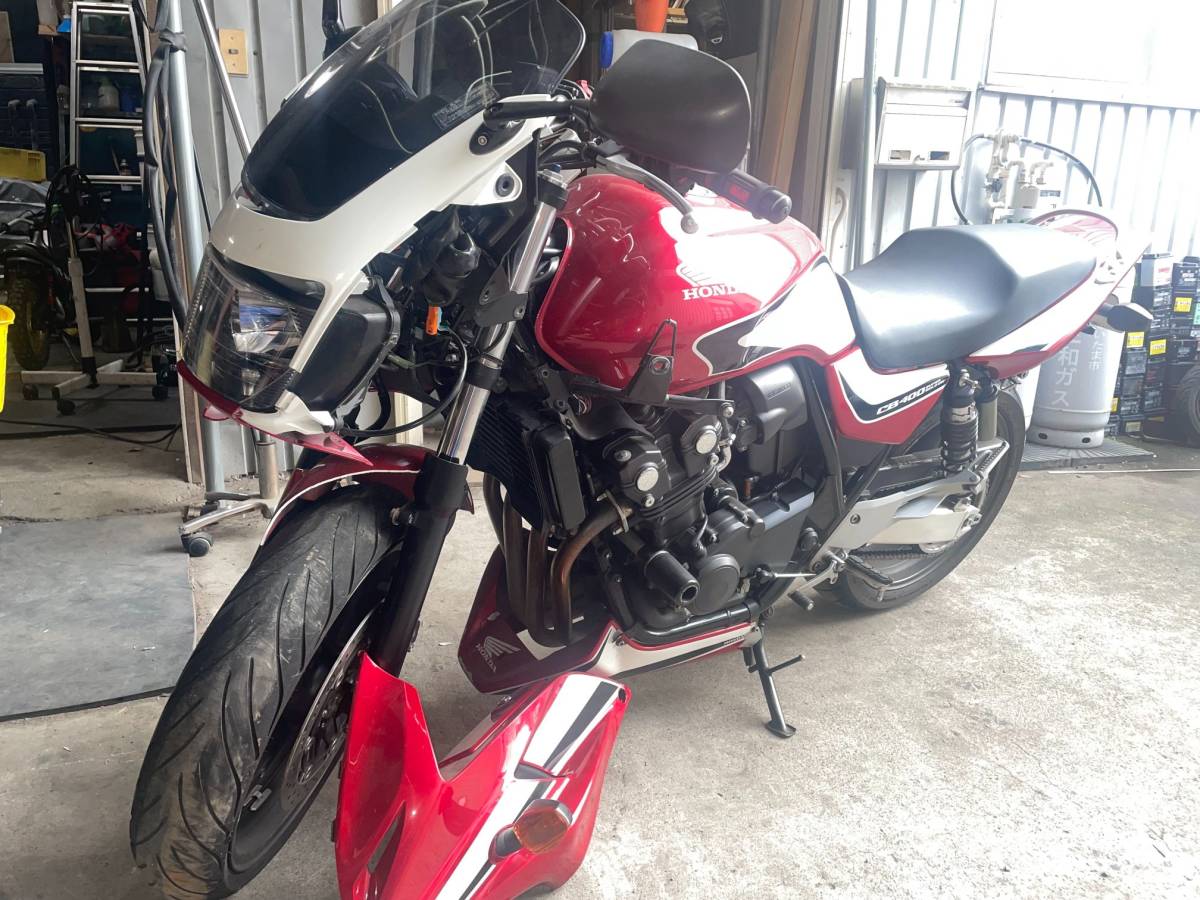 ホンダ CB400SB NC42 事故現状車 抹消謄本渡 引取出来る方 埼玉県