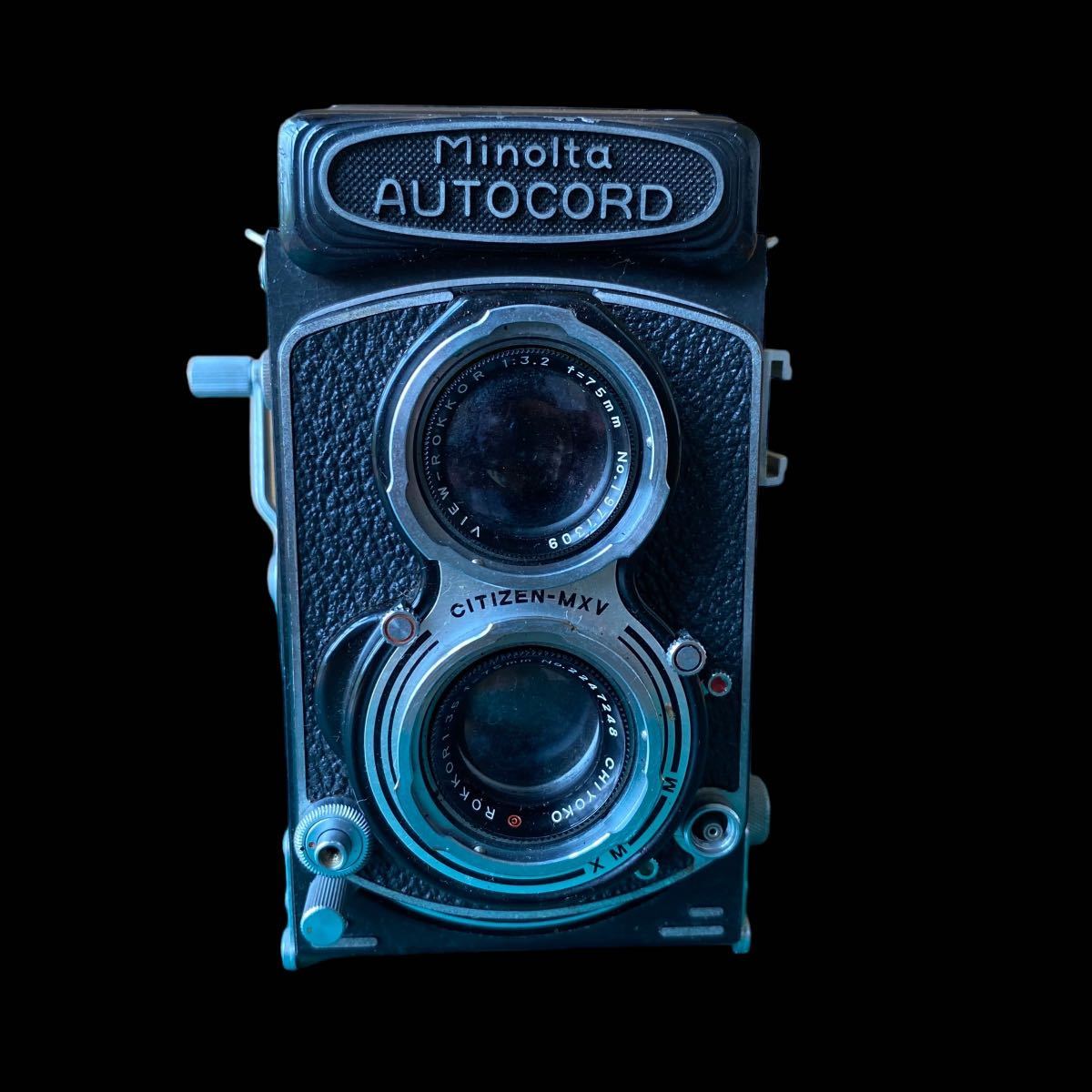 Minolta AUTOCORD 二眼レフ VIEW-ROKKOR F3.2 75mm ⁄ ROKKOR F3.5 75mm