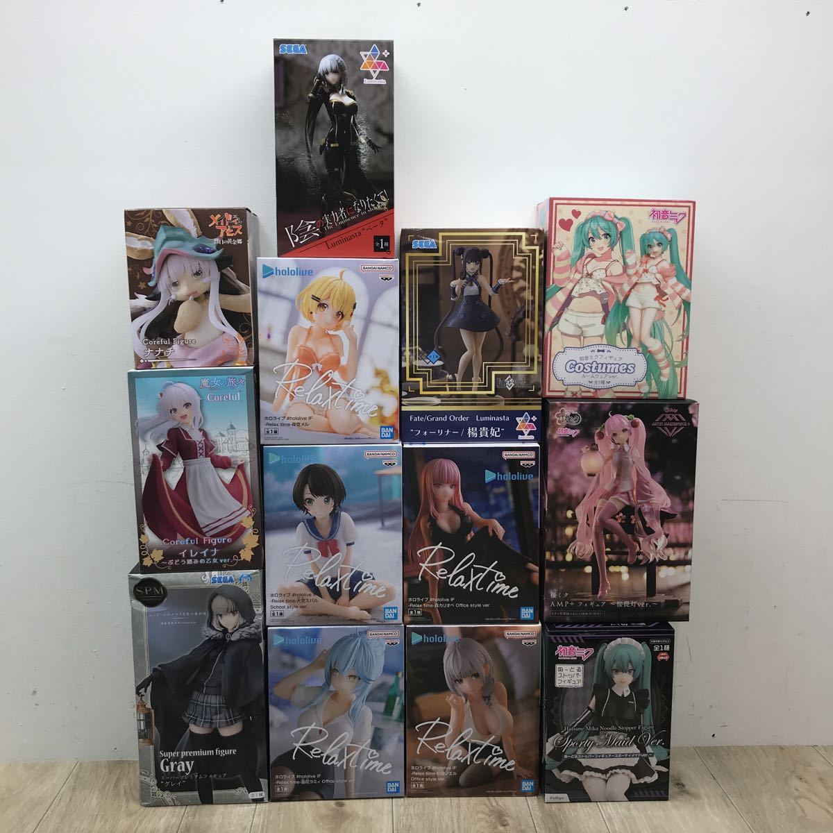 079 N 1円〜 美少女 プライズ フィギュア 初音ミク ホロライブ Fate 魔女の旅 ロードエルメロイⅡ世 など まとめ 中古 未開封 【同梱不可】