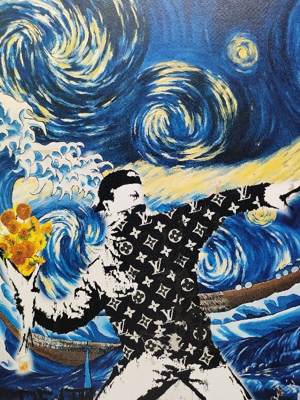 death nyc 世界限定100枚 バンクシー フラワーボンバー DEATH NYC 現代