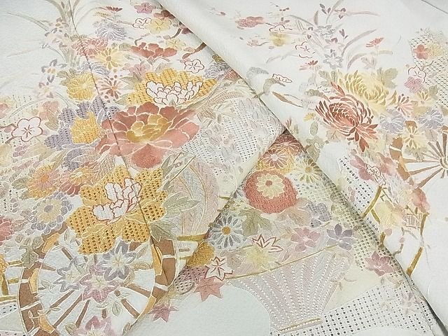 限定セール，HOT 花美人 中国三大刺繍 スワトウ相良刺繍 汕頭相良刺繍 蘇州刺繍 総刺繍 訪問着 花車文 乱菊 暈し染め 逸品 ps8100(仕立て上がり)｜売買されたオークション情報、yahooの商品情報をアーカイブ公 仕立て上がり