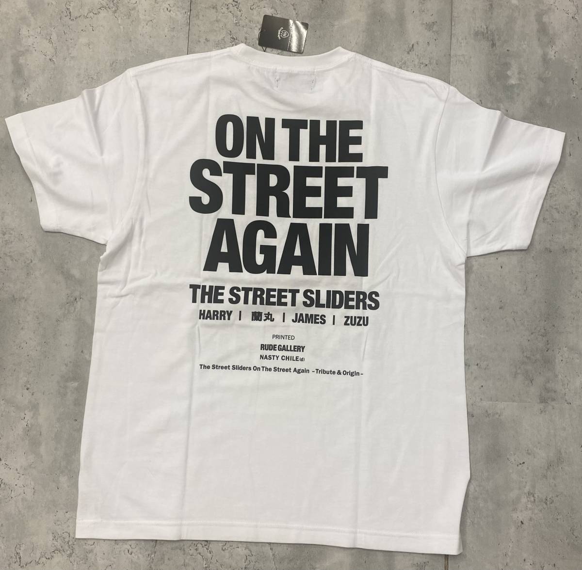 ストリートスライダーズstreet sliders 爆オンTシャツ 白L