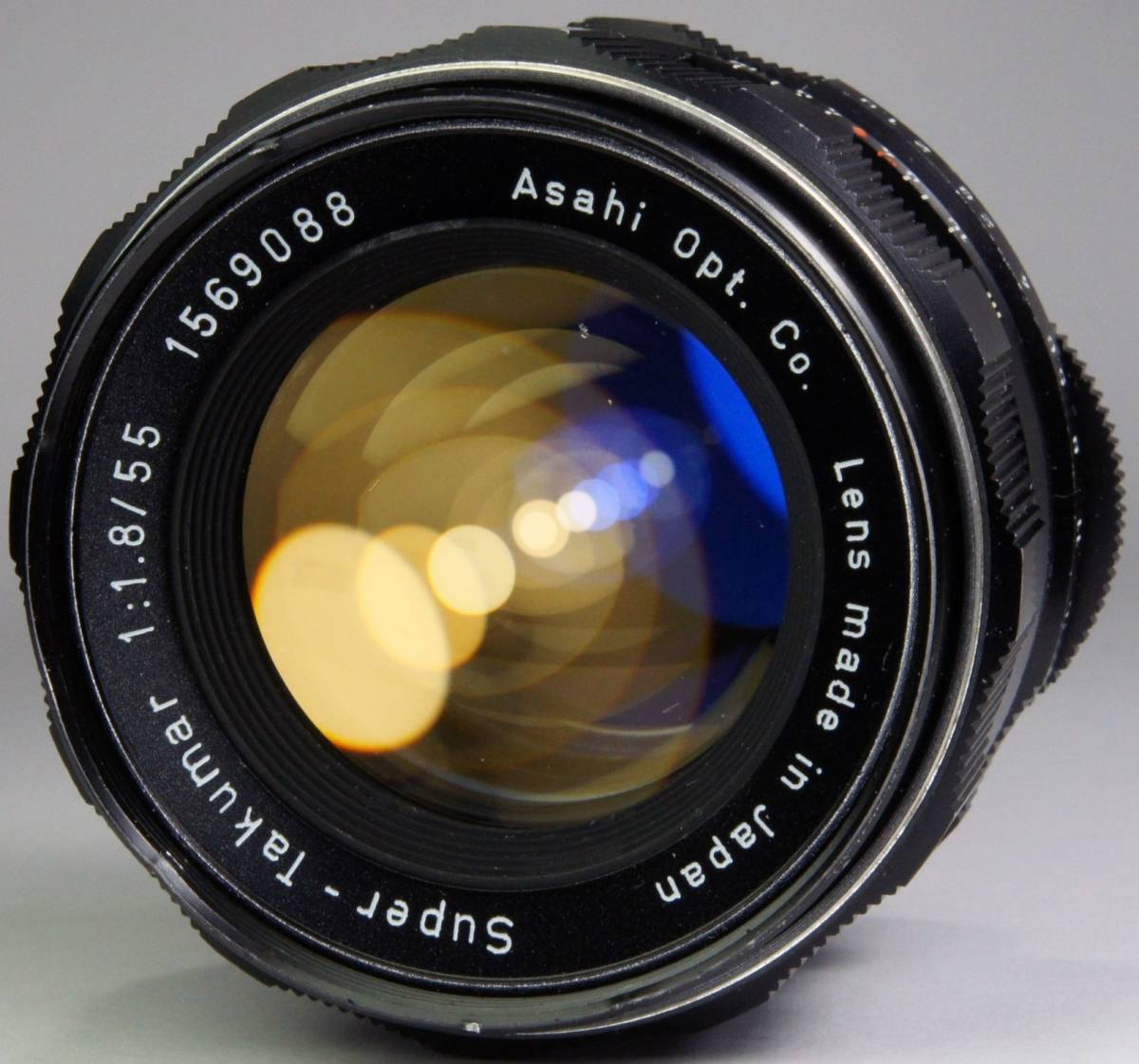 分解整備・実写確認済 Super-Takumar 55mm F1.8 虹色のサークル