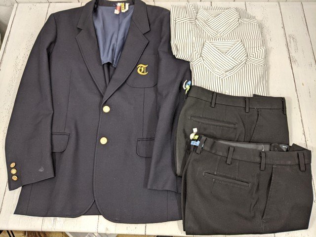6yt141 茨城県 つくば市立竹園東中学校 男子用学生服 制服 ブレザー+