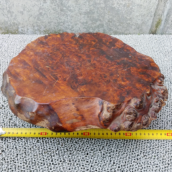 座卓 無垢板 切株 輪切 一枚板 花台 天然木 こぶし 幅40cm 【公式通販】