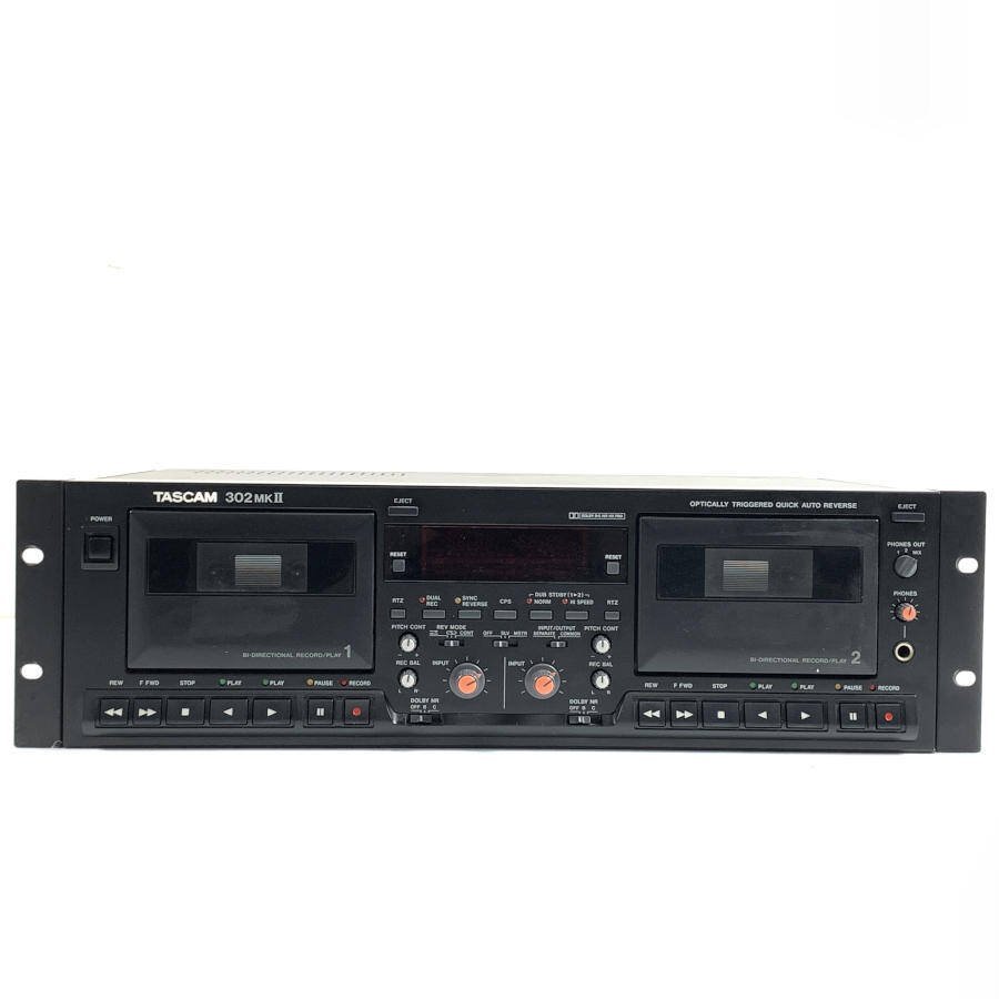 TASCAM タスカム 302MKⅡ Wカセットデッキ プレーヤー レコーダー