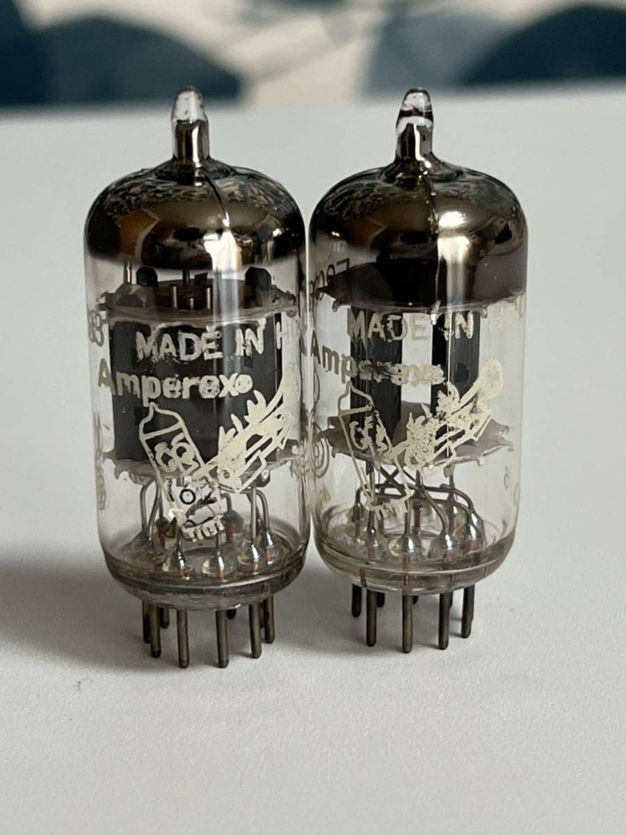ECC83 AMPEREX BUGLE BOY 笛吹童子 2本 12AX7にて試験済み 真空管