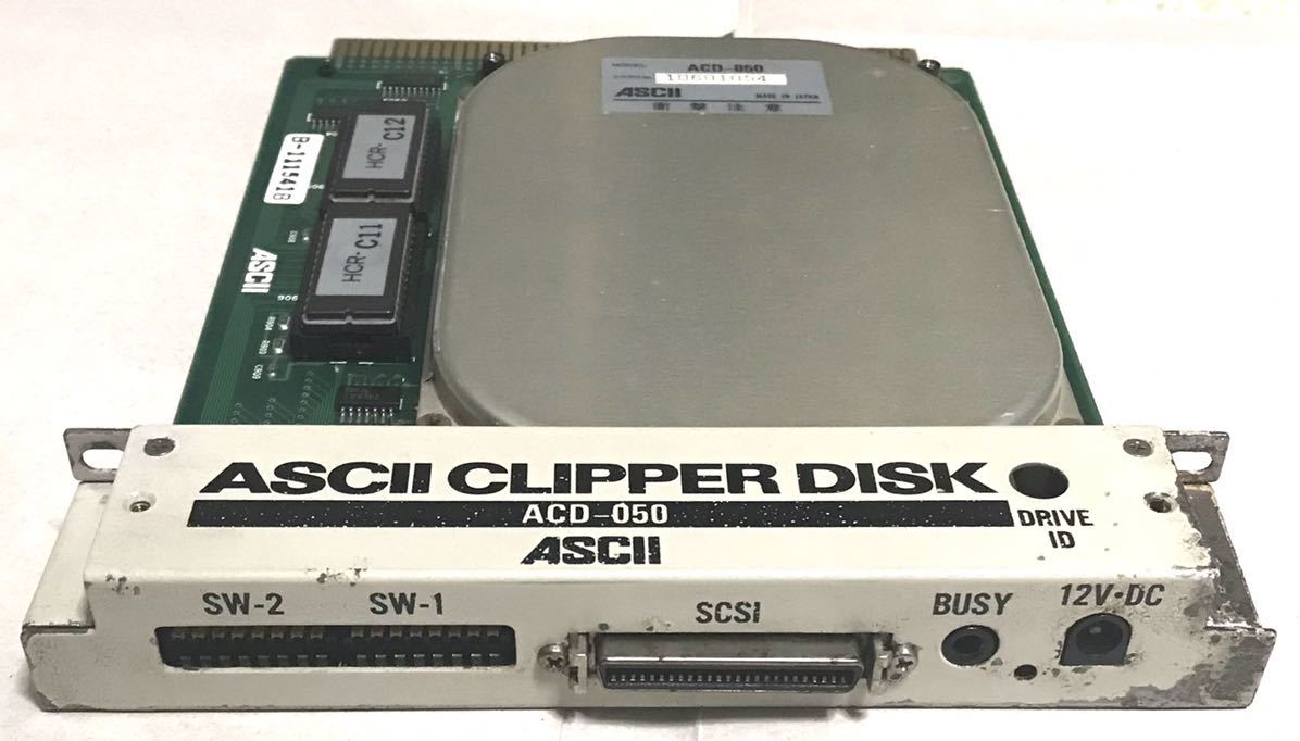 PC-98シリーズ Cバス用 SCSIカード＋HDD ASCII CLIPPER DISK ACD-050