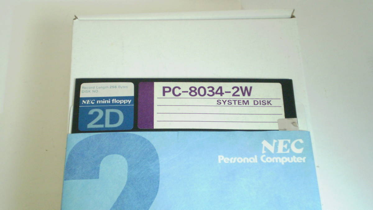 NEC PC-8034-2W N-BASIC システムディスク PC-8001 PC-8801 シリーズ用 NEC PC-8034-2W N-BASIC システムディスク PC-8001 PC-8801 シリーズ用