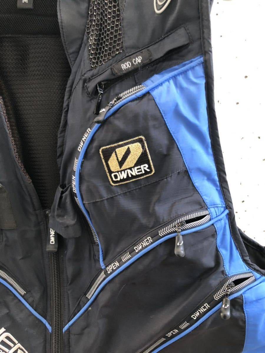 オーナー 9734 鮎渓流ライトフィットベスト2 ホワイト/ピンク M | 釣具