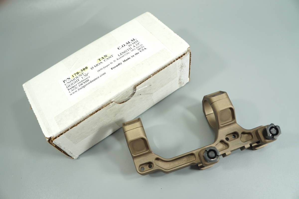 Badger Ordnance C1 170-300 TAN 30ミリ タン Trijicon Leupold PEQ PVS PSQ ATPIAL LA5 peq15 wilcox