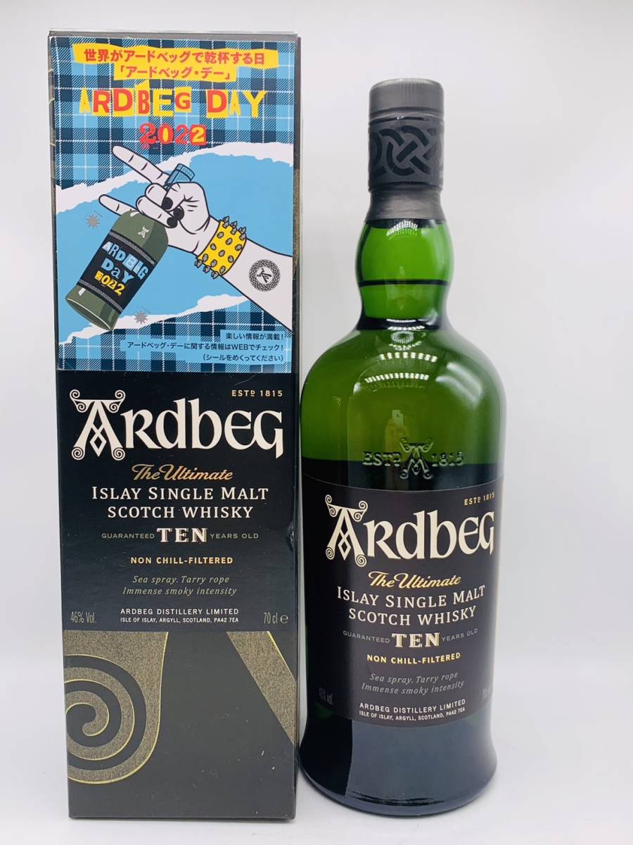 【未開栓】 ARdbeg アードベッグ 10年 ISLAY SINGLE MALT SCOTCH WHISKY シングルモルト スコッチ ウイスキー 700ml 46% お酒 洋酒