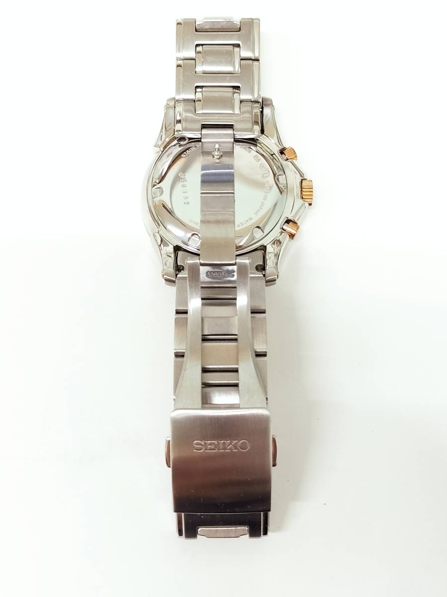 電池交換済 美品】セイコー SEIKO 7T04-0AC0 プルミエール クロノ 